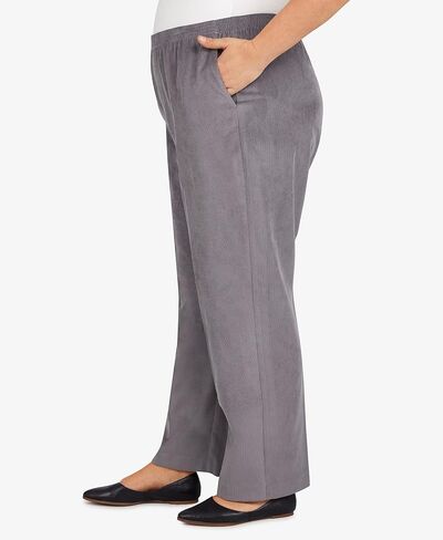 Alfred Dunner Women's Plus Size Classic Regular (Medium) Length Cord Pant in Kuwait