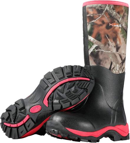 HISEA Women's Hunting Boots Insulated Rubber Boots Waterproof Outdoor in Saudi Arabia