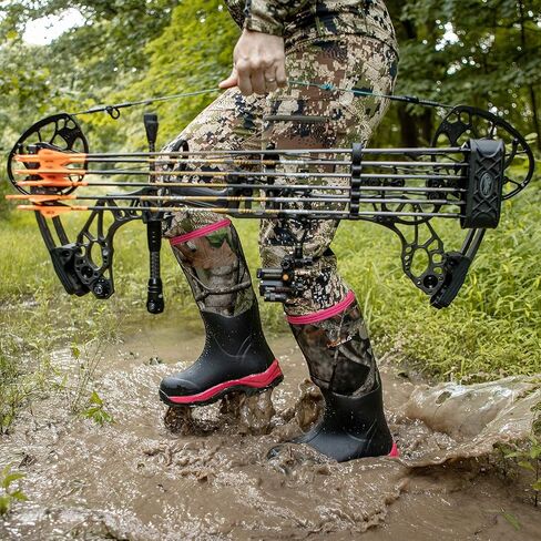 HISEA Women's Hunting Boots Insulated Rubber Boots Waterproof Outdoor in Saudi Arabia