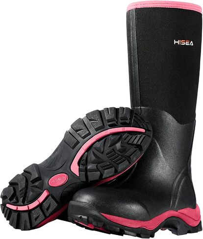 HISEA Women's Hunting Boots Insulated Rubber Boots Waterproof Outdoor in Saudi Arabia