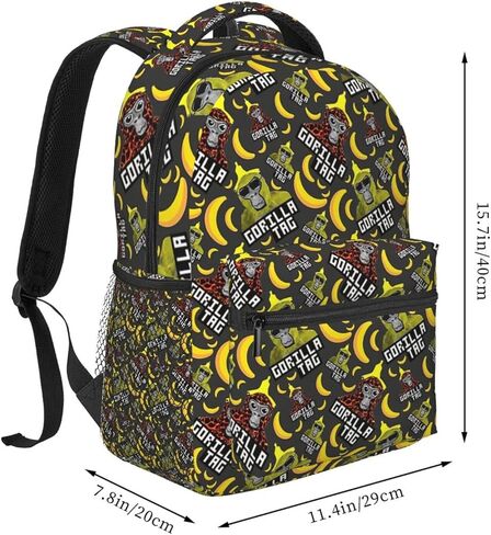 Aiuddui الكرتون حقيبة المدرسة لطيف حقيبة الطالب الكتب ثلاثية الأبعاد الطباعة 16 بوصة Daypack حقائب الكمبيوتر المحمول للأطفال في سن المراهقة in Saudi Arabia