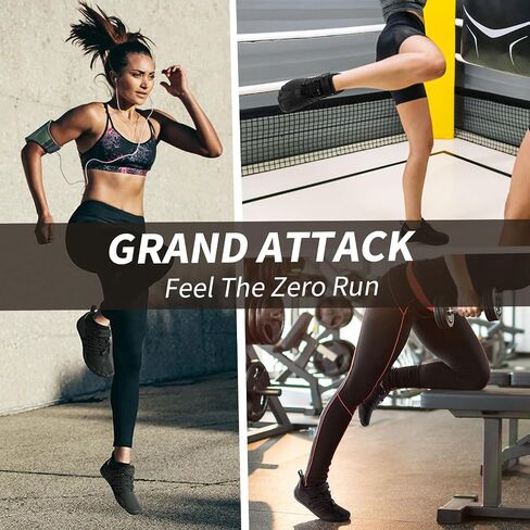 حذاء Grand Attack النسائي حافي القدمين ذو تصميم بسيط | أحذية واسعة بدون إسقاط للمصارعة والملاكمة ورفع الأثقال والمشي واللياقة البدنية والجري أحذية رياضية للتدريب في صالة الألعاب الرياضية in Saudi Arabia