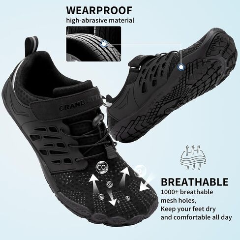 حذاء Grand Attack النسائي حافي القدمين ذو تصميم بسيط | أحذية واسعة بدون إسقاط للمصارعة والملاكمة ورفع الأثقال والمشي واللياقة البدنية والجري أحذية رياضية للتدريب في صالة الألعاب الرياضية in Saudi Arabia