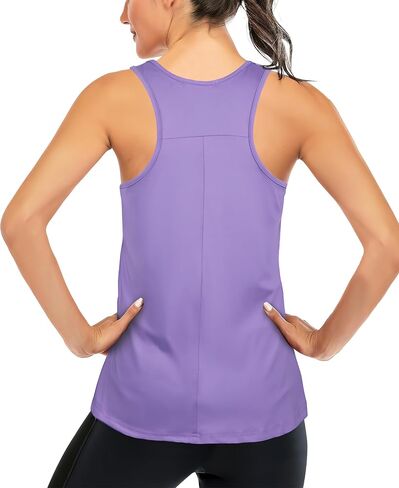 Tank Top for Women Racerback Sleeveless Workout Clothes Scoop Neck Exersice Yoga Running Gym Shirts Loose Fit in Saudi Arabia