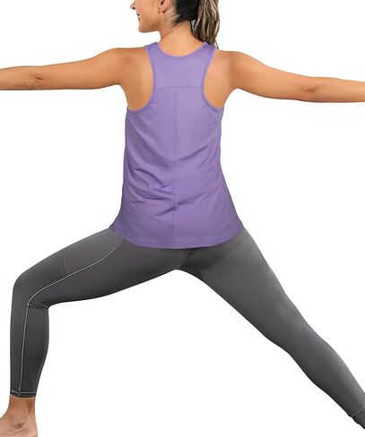 Tank Top for Women Racerback Sleeveless Workout Clothes Scoop Neck Exersice Yoga Running Gym Shirts Loose Fit in Saudi Arabia