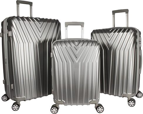 World Traveler Skyline Hardside 3-Piece Spinner Luggage Set, Burgundy in Saudi Arabia