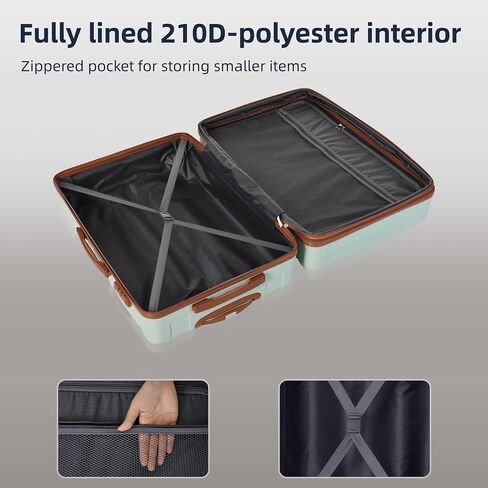 FridayParts Luggage Sets New Model Expandable ABS Hardshell 3pcs Clearance Luggage Hardside Lightweight Durable Suitcase sets Spinner Wheels Suitcase with TSA Lock 20"24"28" in Kuwait