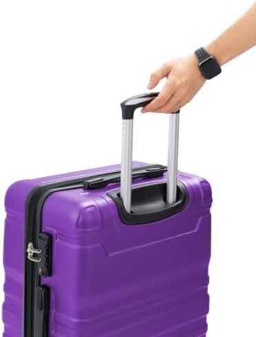 FridayParts Luggage Sets New Model Expandable ABS Hardshell 3pcs Clearance Luggage Hardside Lightweight Durable Suitcase sets Spinner Wheels Suitcase with TSA Lock 20"24"28" in Kuwait