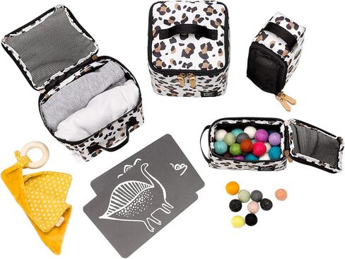 مجموعة مكعبات تعبئة بتونيا بيكل بوتوم إنترميكس المكونة من 4 قطع | منظمة محمولة | حقيبة أطفال مثالية للحفاظ على كل شيء منظمًا في حقيبة الحفاضات أو عربة الأطفال أو غرفة الأطفال - أميرات ديزني in Kuwait