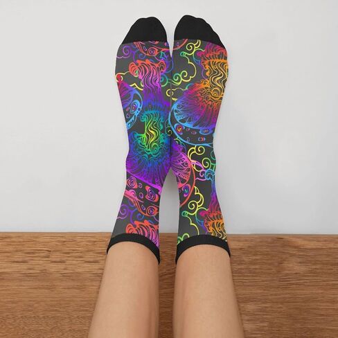 Unisex Novelty Crew Sock for Man Women Casual Funny Crazy Dress Socks in Kuwait
