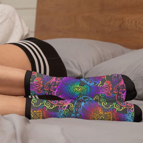Unisex Novelty Crew Sock for Man Women Casual Funny Crazy Dress Socks in Kuwait