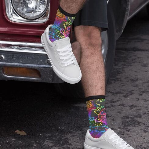 Unisex Novelty Crew Sock for Man Women Casual Funny Crazy Dress Socks in Kuwait