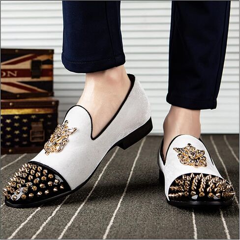 JITAI Men Loafers Slip-On Shoes for Men Fashion Dress Shoes Tuxedo Shoes in Saudi Arabia