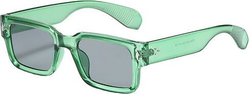 Square Thick Frame Black Sunglasses for Men Women Trendy Rectangle Sun Glasses Shades UV400 Protection in Saudi Arabia