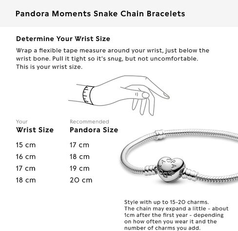 Pandora January Birthstone Dangle Charm & Bracelet Set - Women's Sterling Silver January Birthstone Dangle Charm & Heart Clasp Snake Chain Bracelet - Jewellery Set With Gift Box, Size 20 in Saudi Arabia