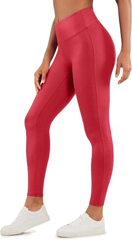CRZ YOGA Butterluxe Matte Faux Leather Leggings for Women 26.5'' - No Front Seam High Waist Stretch Tights Pleather Pants in Saudi Arabia