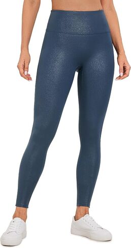 CRZ YOGA Butterluxe Matte Faux Leather Leggings for Women 26.5'' - No Front Seam High Waist Stretch Tights Pleather Pants in Saudi Arabia