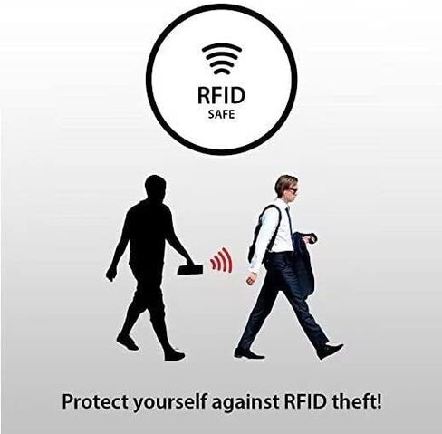 RFID Blocking Credit Card Protector,RFID Blocking Aluminum Wallets for Women & Men Card Holder for Metal ID Credit Cards Case (New Upgraded) (silver) in Kuwait