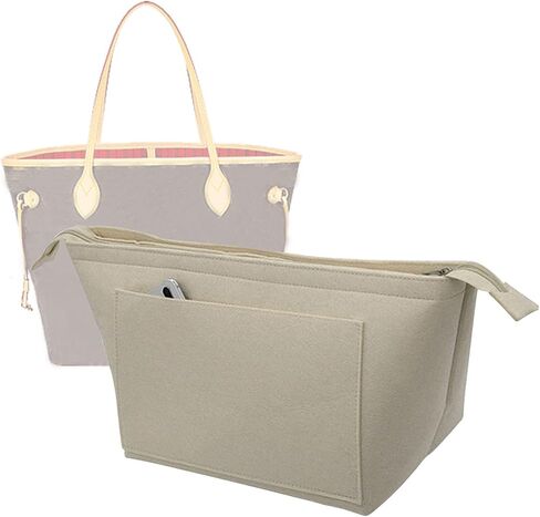 Lckaey Purse Insert Organizer for Neverfull pm Shaper purse Organizer kit insert 1070Claret-S in Saudi Arabia