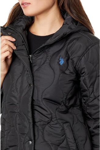 U.S. POLO ASSN. Long Hooded Quilted Duster Jacket in Saudi Arabia