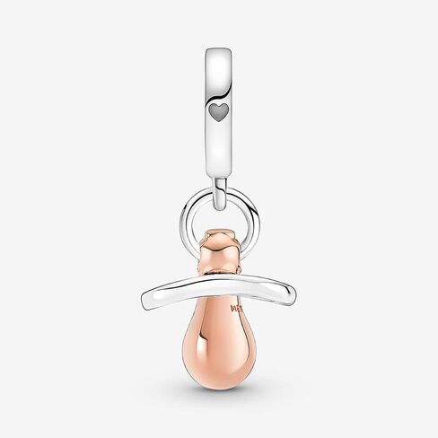 Pandora Baby Pacifier Dangle Charm Bracelet Charm Moments Bracelets - Stunning Women's Jewelry - Gift for Women - Made Rose, Sterling Silver & Cubic Zirconia, With Gift Box in Saudi Arabia