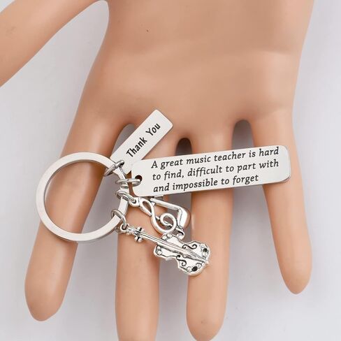 FUSTMW Violin Teacher Gifts Music Teacher Keychain Thank You Gift for Violin Teacher Appreciation Gift Music Teacher Gift in Saudi Arabia