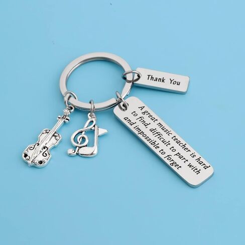 FUSTMW Violin Teacher Gifts Music Teacher Keychain Thank You Gift for Violin Teacher Appreciation Gift Music Teacher Gift in Saudi Arabia