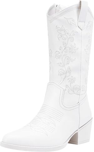 Vepose Women's 9803 Embroided Cowboy Boots Point Toe Cowgirl Boots for Women in Kuwait