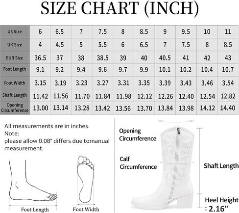 Vepose Women's 9803 Embroided Cowboy Boots Point Toe Cowgirl Boots for Women in Kuwait