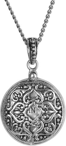 Dicksons Amazing Grace Cross Stainless Steel 24 Inch Women's Message Locket on Presentation Card in Saudi Arabia