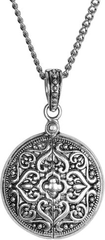 Dicksons Amazing Grace Cross Stainless Steel 24 Inch Women's Message Locket on Presentation Card in Saudi Arabia