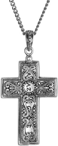 Dicksons Amazing Grace Cross Stainless Steel 24 Inch Women's Message Locket on Presentation Card in Saudi Arabia