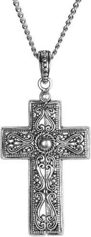 Dicksons Amazing Grace Cross Stainless Steel 24 Inch Women's Message Locket on Presentation Card in Saudi Arabia