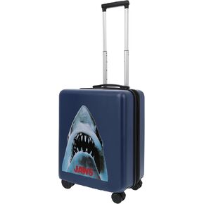 FUL Jaws 22.5 Inch Carry On Luggage, Shark Hardshell Rolling Suitcase with Spinner Wheels, Blue