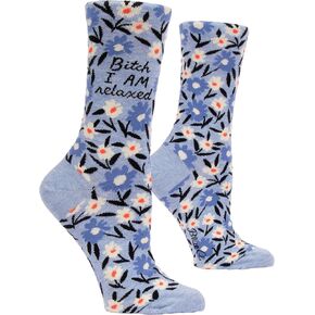 Blue Q Women's Novelty Crew Socks - (Womens Size 5-10)