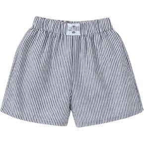 Verdusa Girl's Striped Shorts Elastic High Waisted Straight Leg Summer Linen Gingham Shorts
