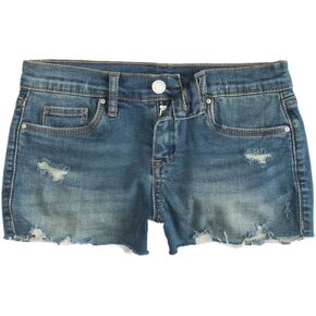 Blank NYC Girl's Denim Distressed Cut Off Shorts (Big Kids)