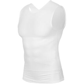 TOLOER Mens Shaper Vest Slimming Tummy Chest Undershirt Workout Tank Top Shapewear