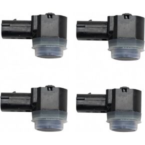 TRQ 4 Piece Bumper Parking Assist Object Sensor Kit Set Compatible with Ford Lincoln Mercury