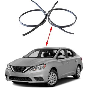 Left and Right Side Roof Drip Moulding Trim Compatible with Nissan Sentra 2013 2014 2015 2016 2017 2018 Replace 738539AN0A