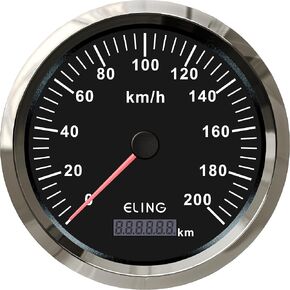 ELING 110mm GPS Speedometer Odometer Gauge Set 0-200 km/h for Truck Auto Trailer Car Yacht with Backlight 12V 24V