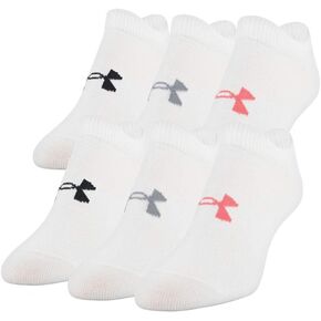 Under Armour Women's Essential 2.0 Lightweight No Show Socks, 6-Pairs