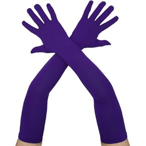 Classic Men's and Women's 22" Above Elbow Spandex Gloves Stretchy Cosplay Costume Glove