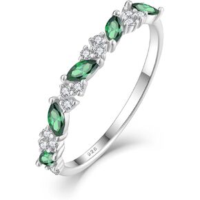 YL Halo Promise Ring for Women 925 Sterling Silver Mariquesa Birthstone Stacking Rings Statement Eternity Wedding bands Jewelry