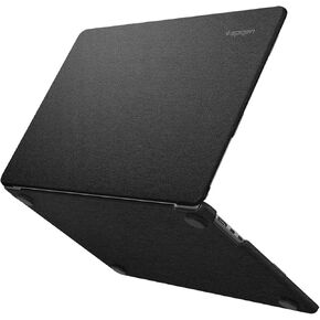 Spigen Urban Fit Designed for MacBook Air 15 inch Case M3 A3114 (2024) / MacBook Air 15 inch Case M2 A2941 (2023) Scratch Resistant Hard Shell Premium Fabric Case - Black