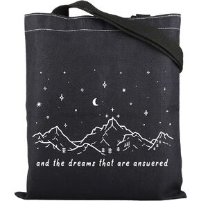 ENSIANTH ACOTAR Inspired Gift And Dreams That Are Answered Velaris Tote Bag Fantasy Bookish Gift Court of Dreams Handbag