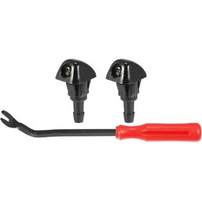 X AUTOHAUX 3pcs Front Windshield Wiper Washer Nozzle Spray Jet Kit 76810S10A02 SK58042 for Honda CR-V 1999-2004 for Acura RL 1999-2004