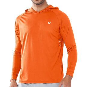 NORTHYARD Men's UPF 50+ Hoodie Shirts Rash Guard Long Sleeve Sun Protection SPF Swim Shirt UV for Running Hiking Fishing