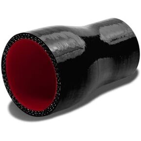 Auto Dynasty 1.75 inches To 2 inches Straight Turbo/Intercooler/Intake Piping Coupler Reducer Silicone Hose (Black)