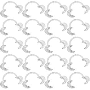EZGO 20 Pieces (Size S) C-Shape Teeth Whitening Cheek Retractor, Disposable Dental Mouth Opener, Dental Lip Cheek Retractor for Mouthguard Challenge Game
